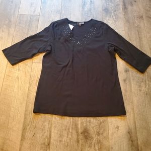 Essentials Black long sleeve top